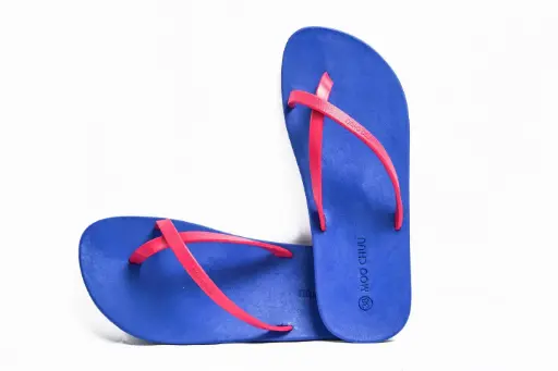 Alpha Semelle Bleu et Laniere Rose