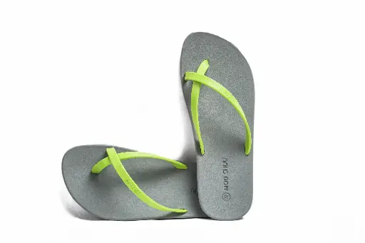 Alpha Semelle Grise et Laniere Citron Vert
